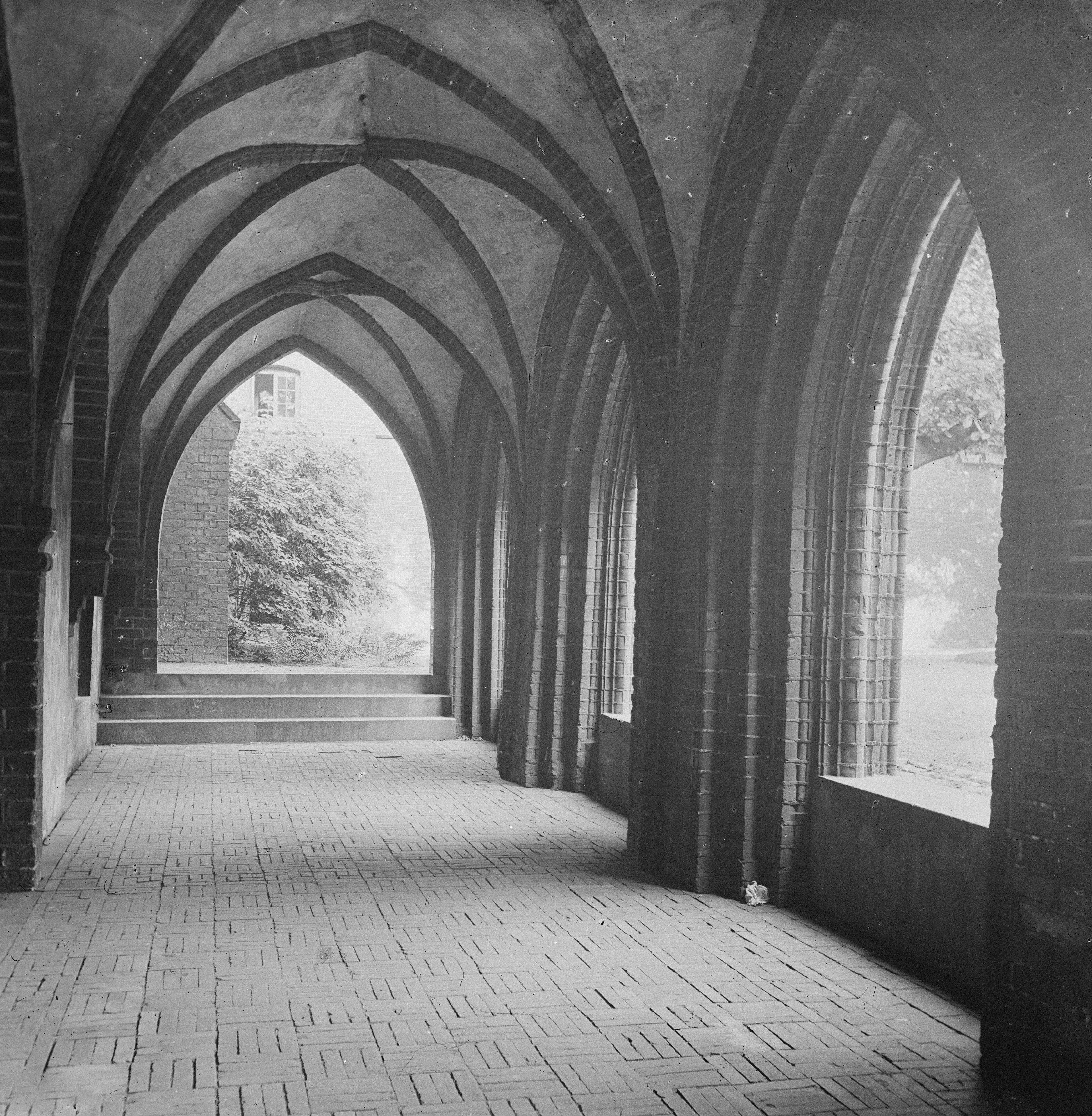 Historic university cloister